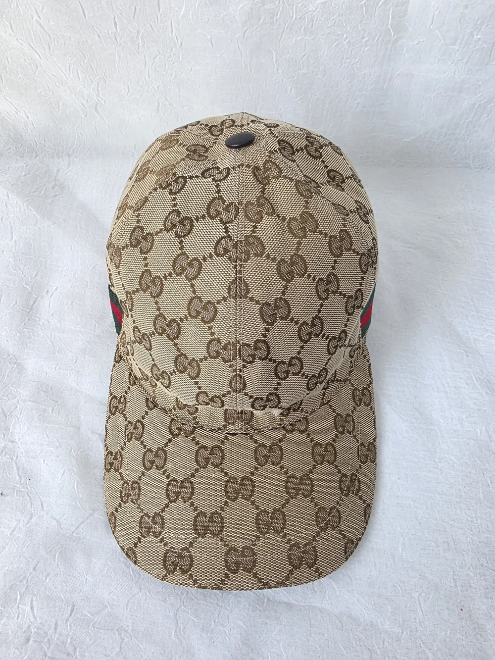 Auth Gucci Supreme Sherry Line Baseball Cap